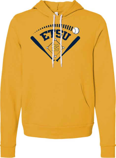 ETSU Bella + Canvas Fleece Hood ETSU Baseball Graphic - ONLINE ONLY