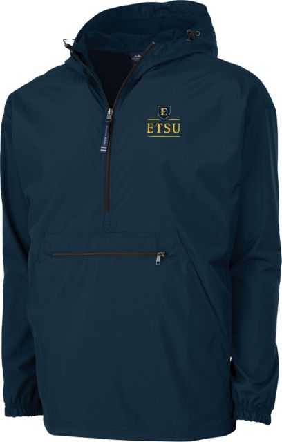 ETSU Charles River Pack N Go Pullover Rain Jacket ETSU Shield - ONLINE ONLY