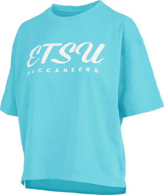 East Tennessee State University Women's Buccaneers Cropped Short Sleeve T-Shirt