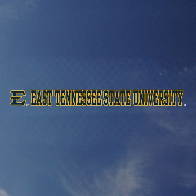 East Tennessee State University Strip Decal