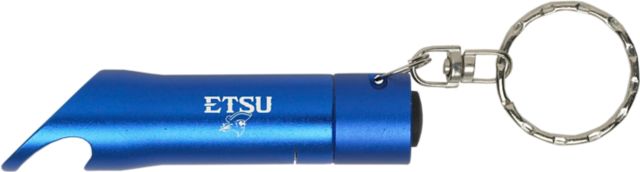 East Tennessee State University Keychain with Bottle Opener Flashlite
