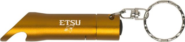 East Tennessee State University Keychain with Bottle Opener Flashlite